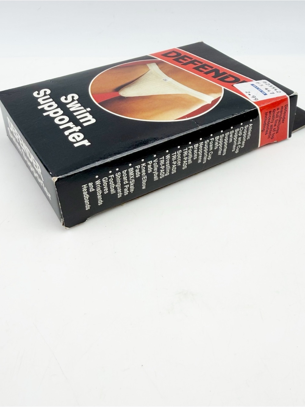 Vintage 1980s Defender Swim Supporter Jockstrap Large 40-44 NOS NIB Made In USA - Picture 2 of 7
